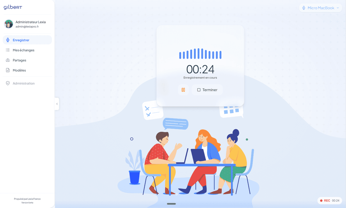 Application desktop Gilbert