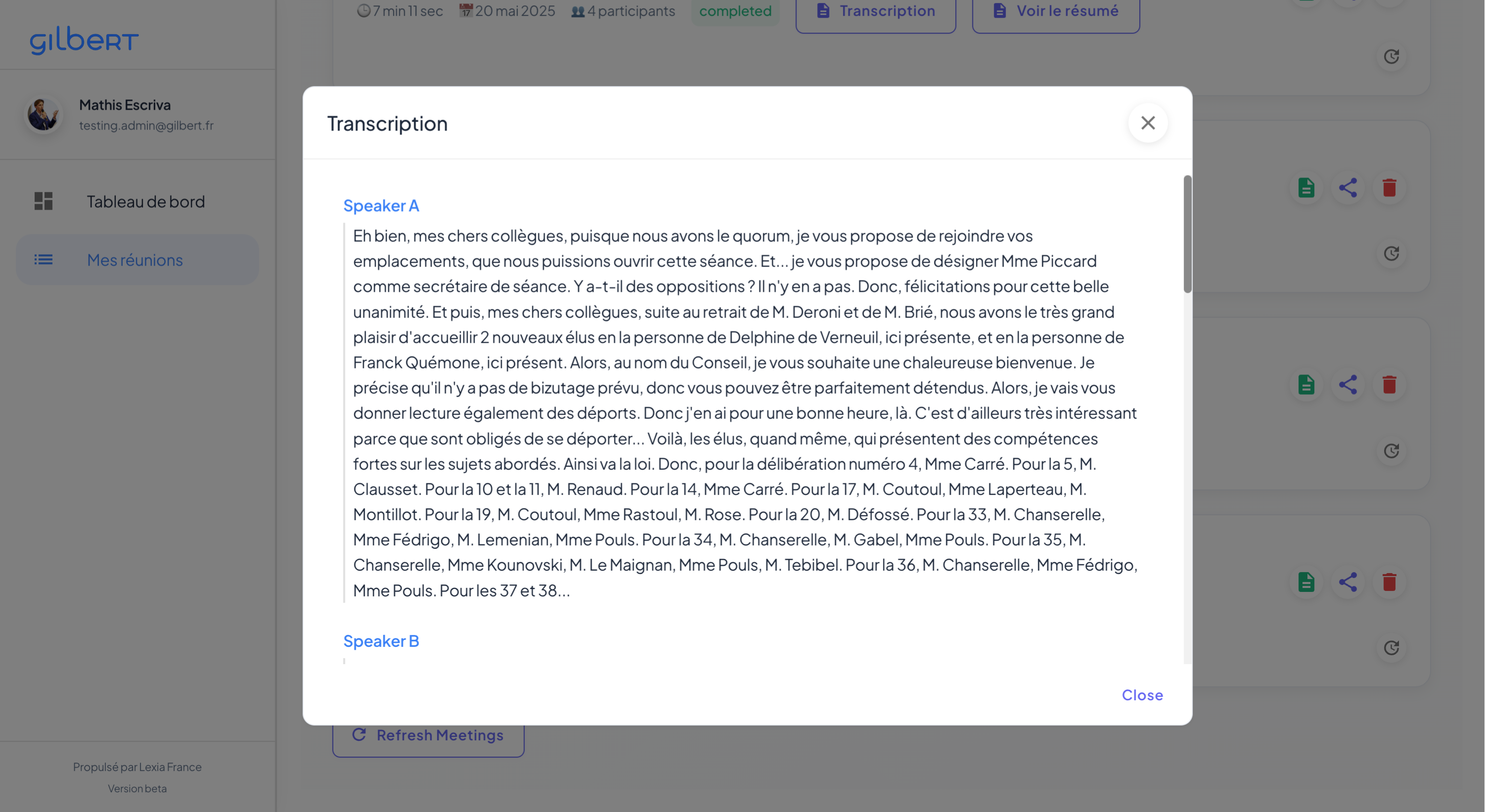 Transcription Gilbert